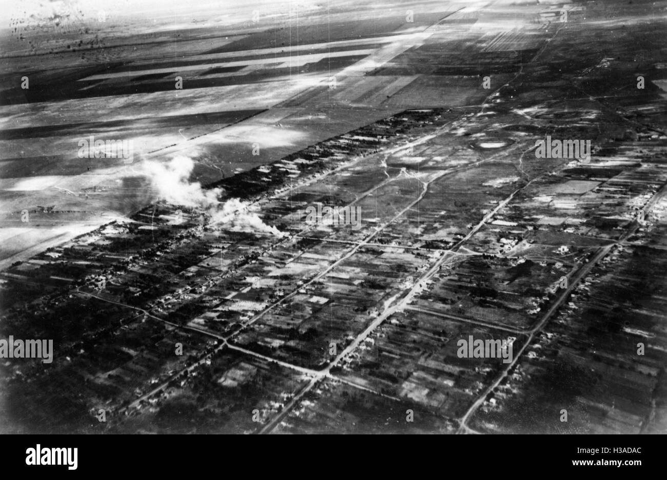 Deutschen Luftangriff am Dnjepr, 1941 Stockfoto