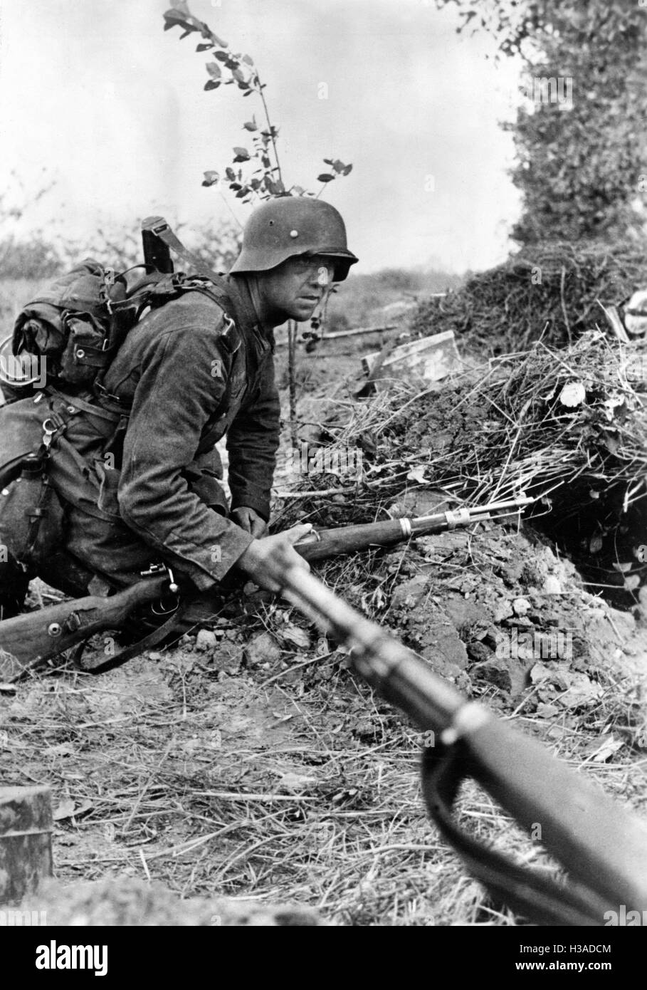 Deutsche Infanteristen an der Ostfront, 1941 Stockfoto