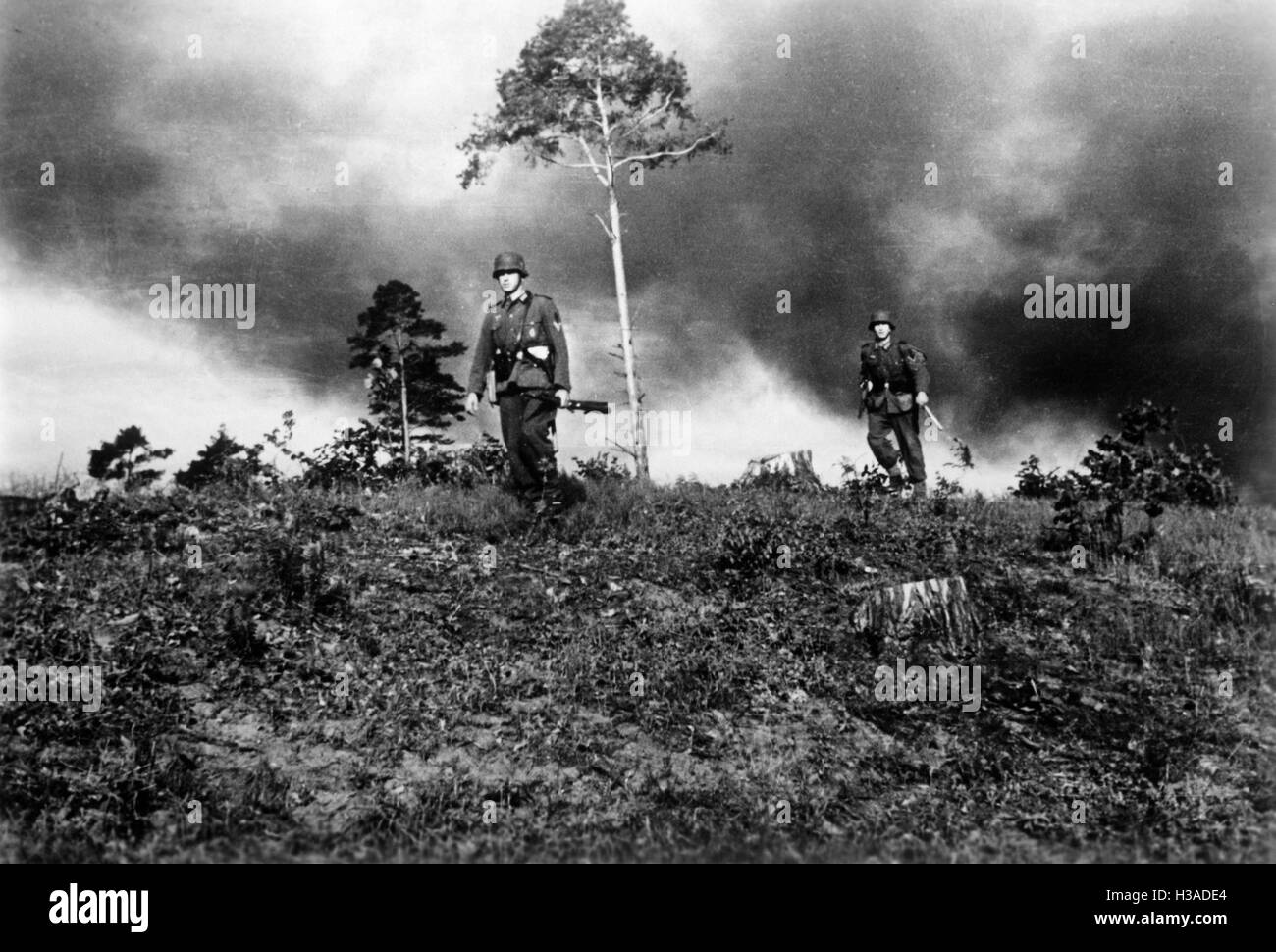 Deutsche Infanterie an der Ostfront, 1941 Stockfoto