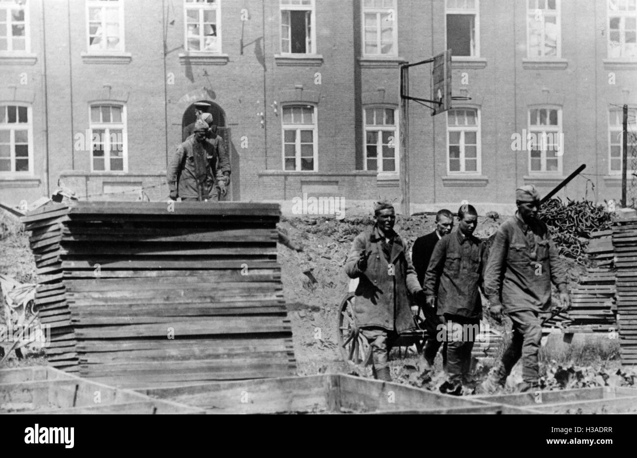Sowjetische Kriegsgefangene an der Ostfront, 1941 Stockfoto