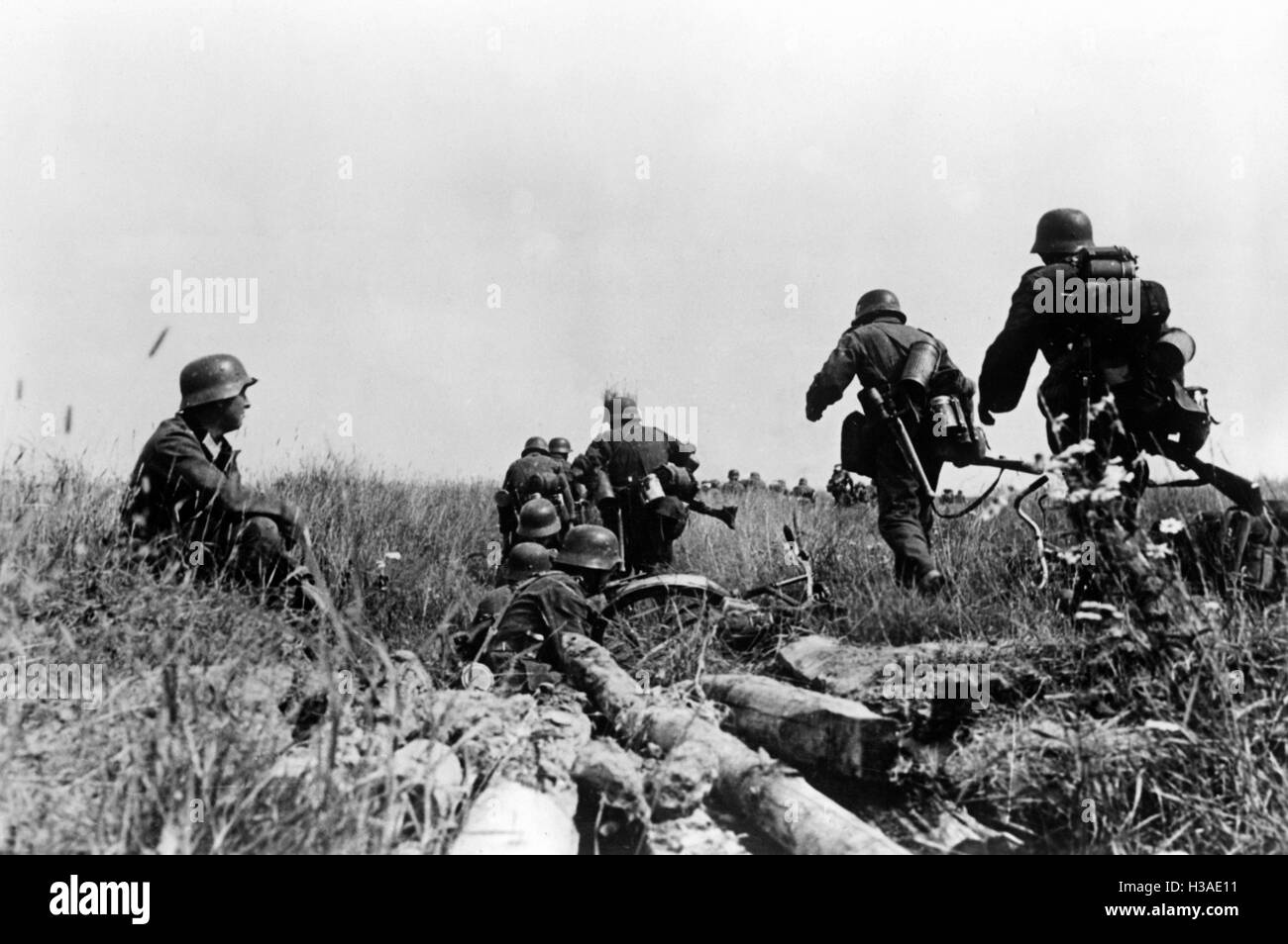 Deutsche Infanterie an der Ostfront, 1941 Stockfoto