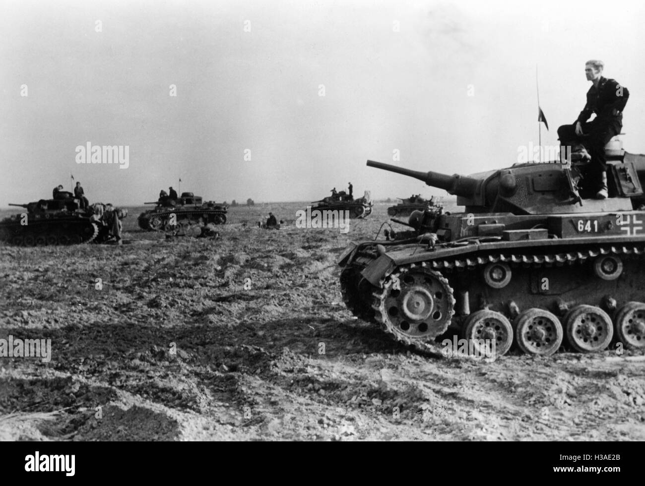 Panzer III der Wehrmacht an der Ostfront, 1941 Stockfoto