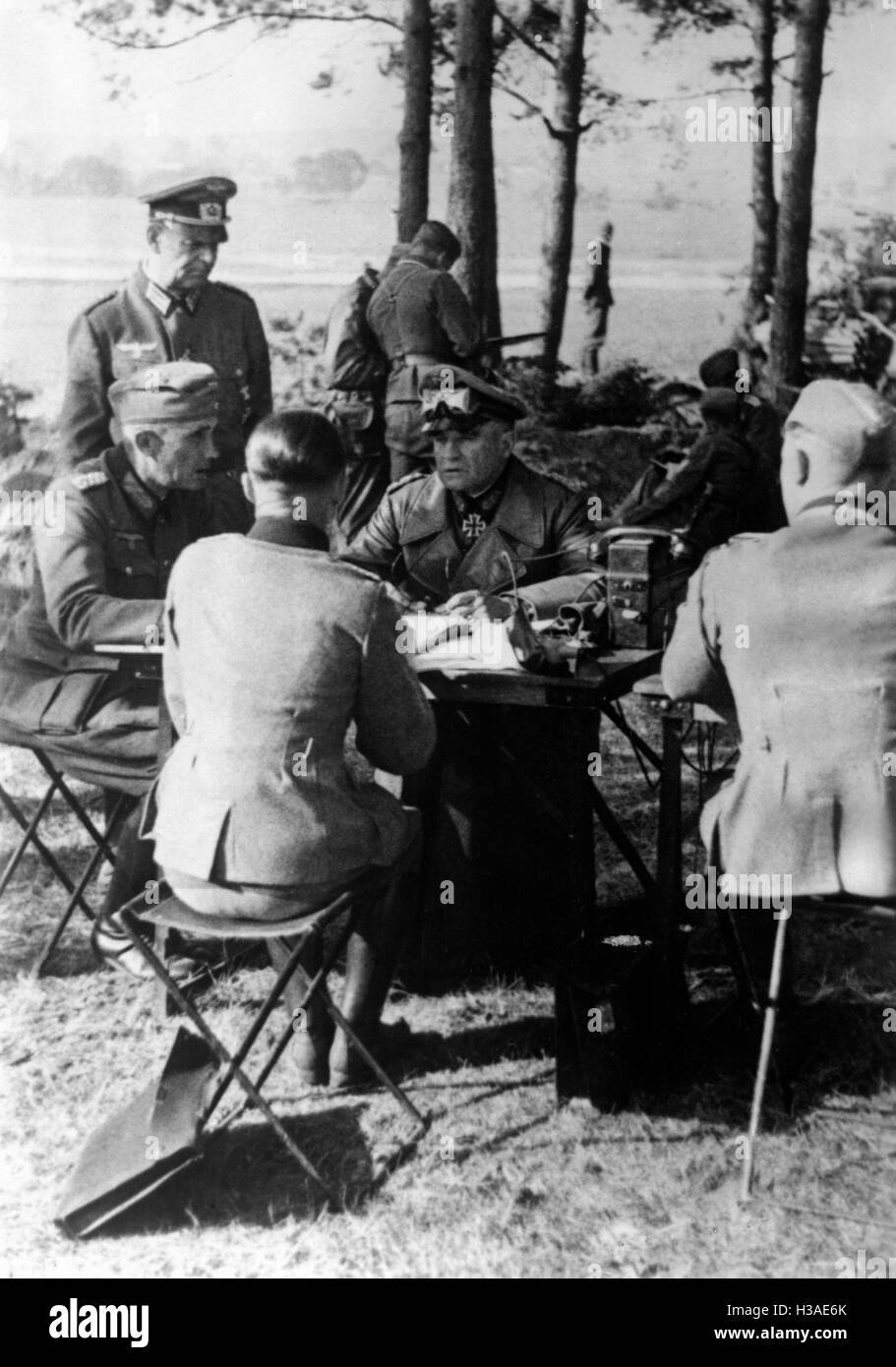 Deutsche Generäle zu Jahresbeginn den Russlandfeldzug 1941 Stockfoto