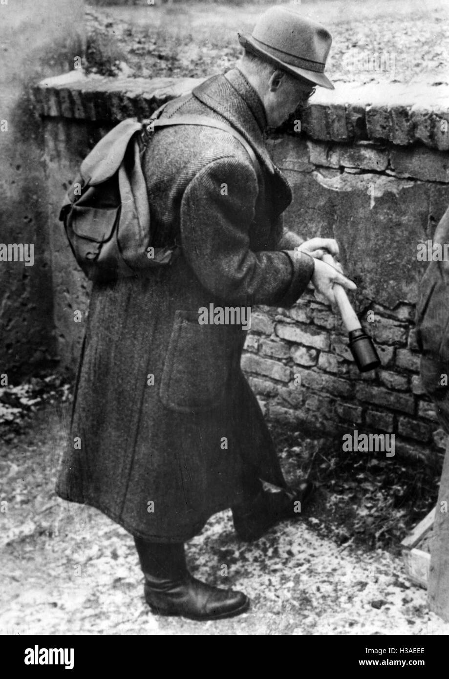 Ein Weltkrieg Veteran in der Volkssturm, 1945 Stockfoto