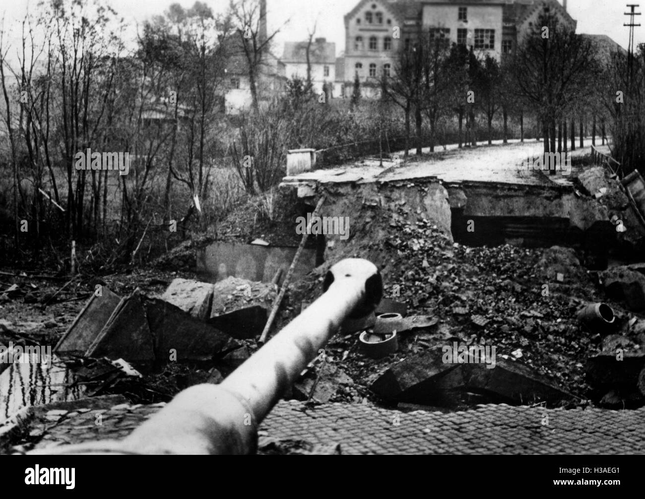 Rückeroberung von Goldap durch deutsche Truppen, 1944 Stockfoto