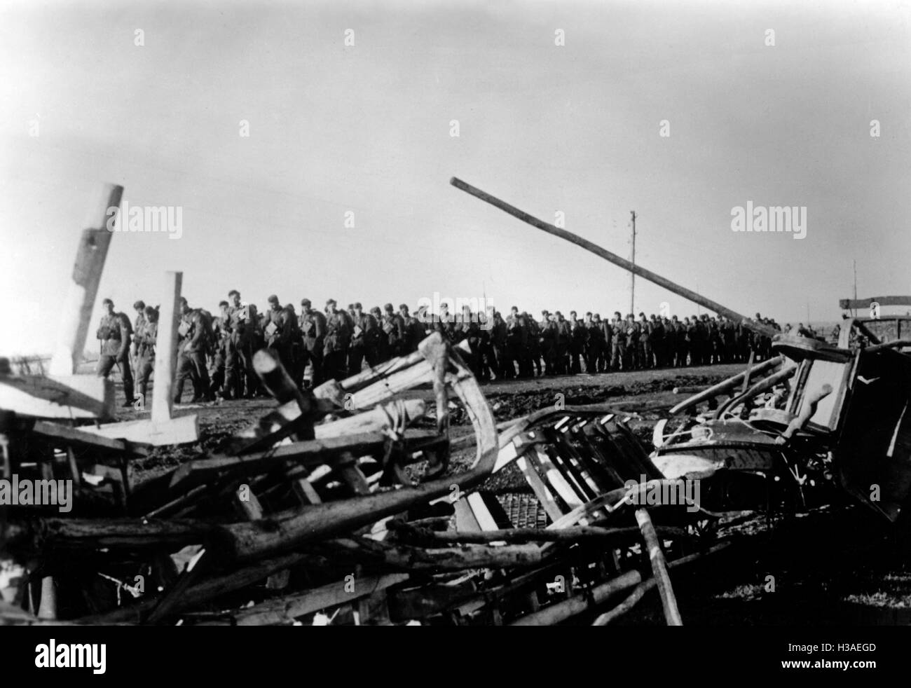Deutsche Infanteristen im Südabschnitt der Ostfront, Mai 1942 Stockfoto