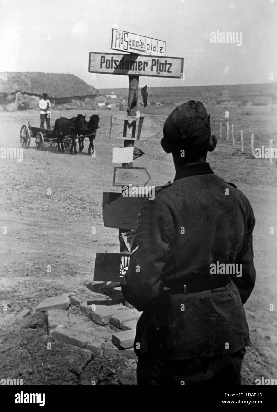 Auf der Vorderseite von Donezk, Mai 1942 Stockfoto