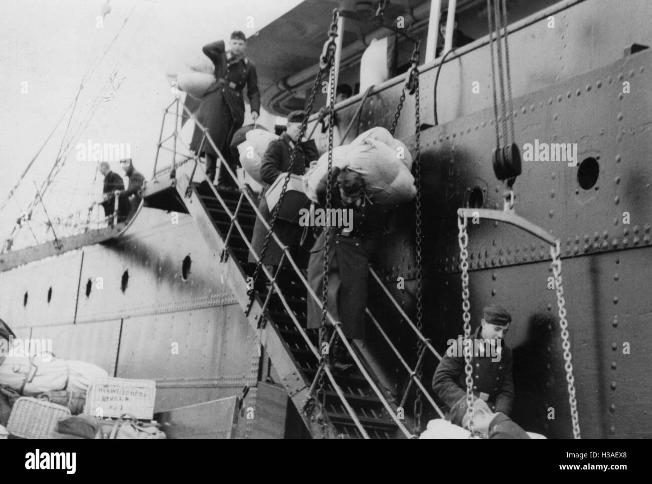 NSV und baltische deutsche in Danzig, 1939 Stockfoto