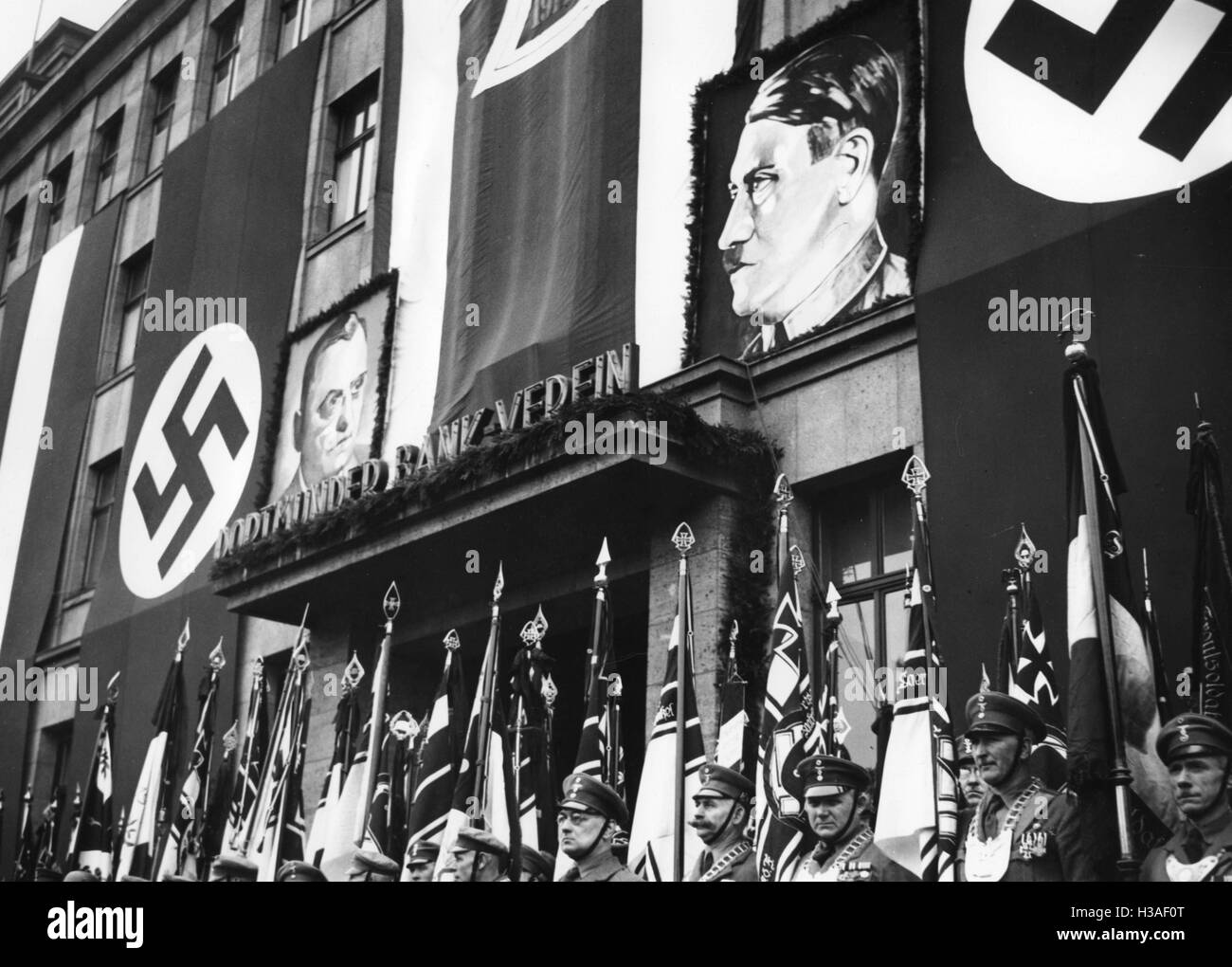 '''Stahlhelm Tag '' der Gau Dortmund in Dortmund, 1935' Stockfoto