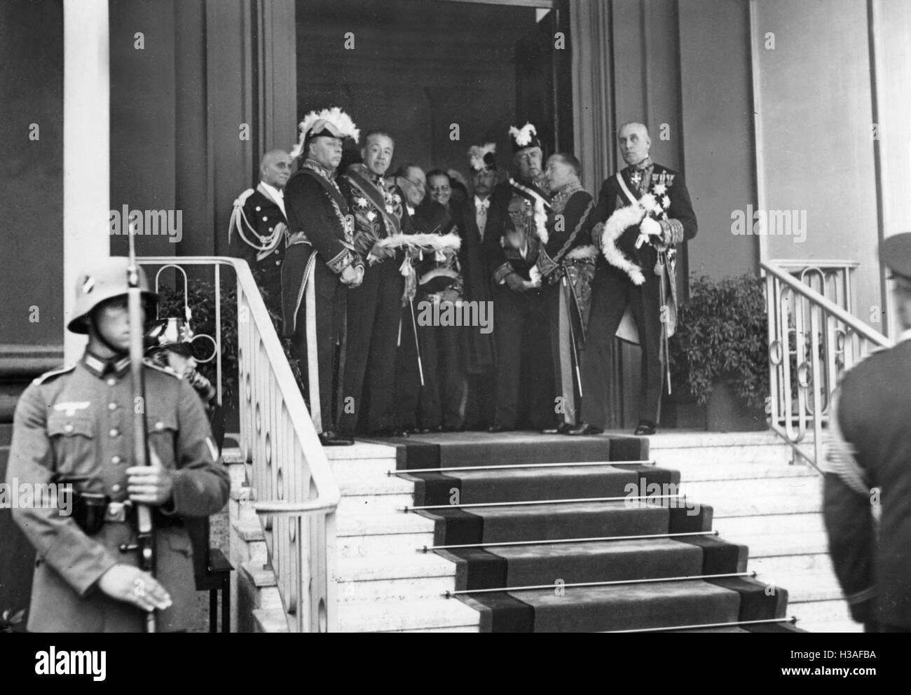 Diplomatischen Empfang im Präsidentenpalast in Berlin, 1934 Stockfoto