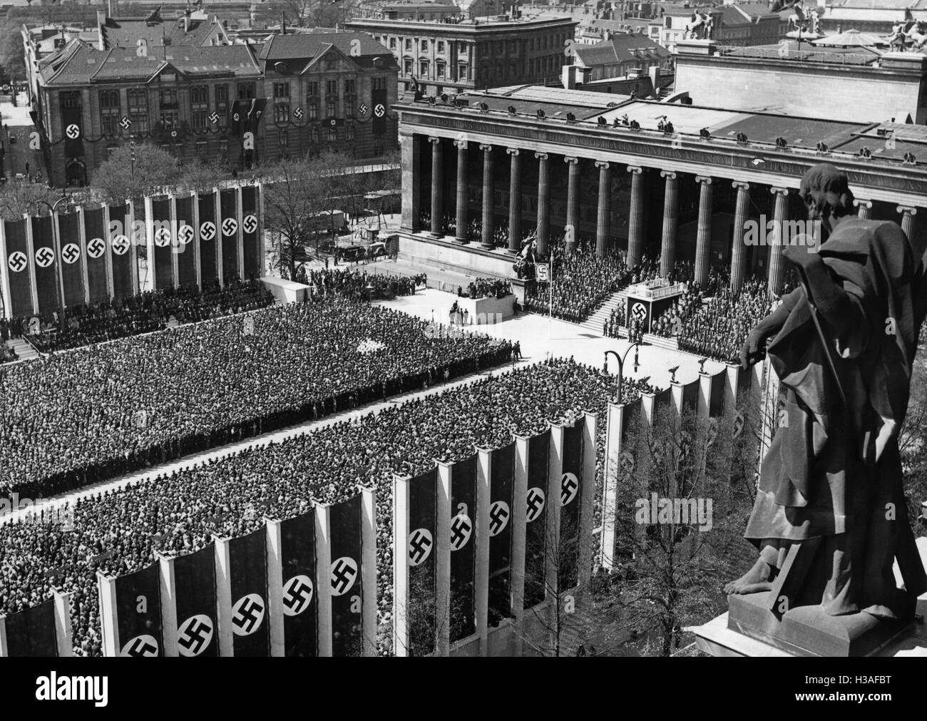 Nationale sozialistische Kundgebung im Lustgarten in Berlin, 1937 Stockfoto