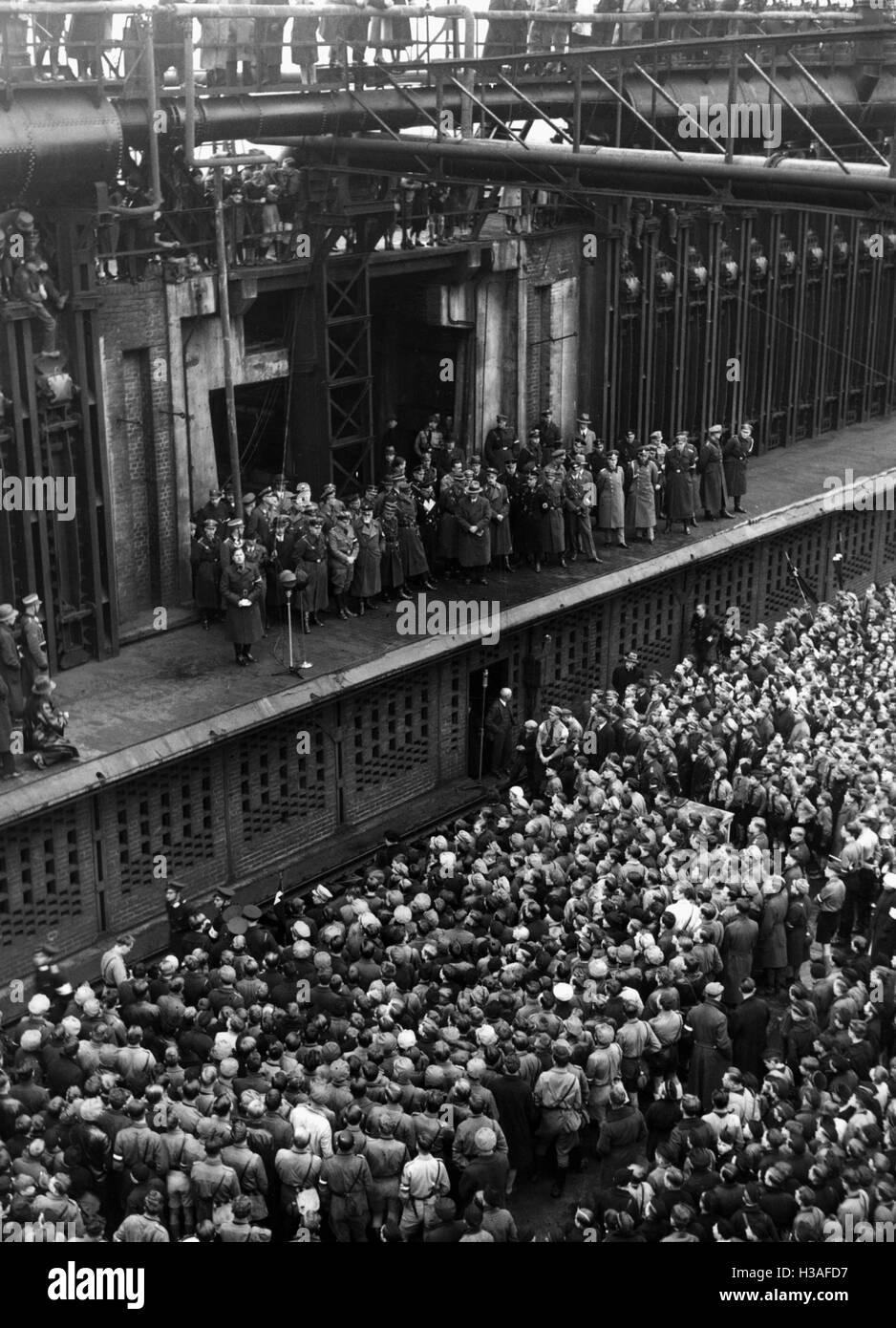 Baldur von Schirach auf ein Hitler-Jugend-Event in der Kohlemine in Essen, 1934 Stockfoto