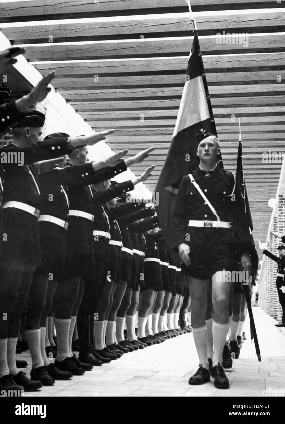 Hitler Jugend-Balilla Camp in Carrara, 1937 Stockfoto