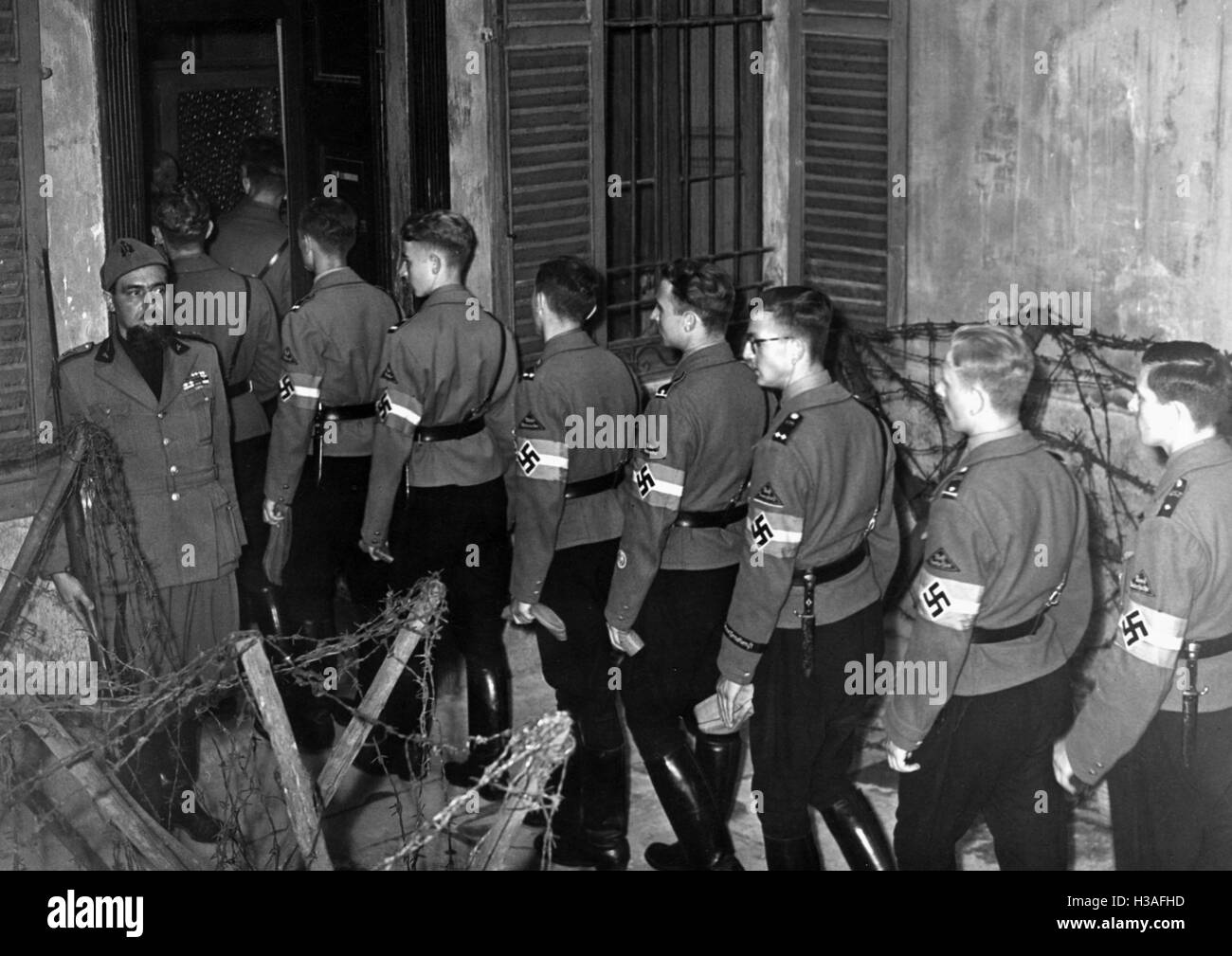 Hitler-Jugend-Gruppe in der faschistischen Museum in Mailand, 1941 Stockfoto