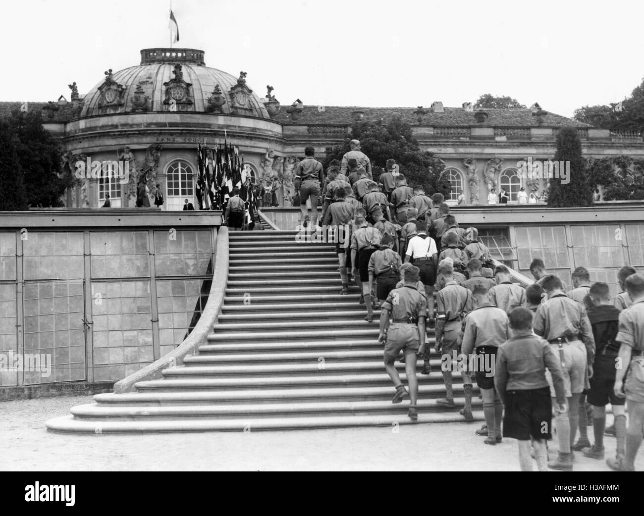 Deutsche Auswanderer in der Hitler-Jugend-Camp in Potsdam, 1935 Stockfoto