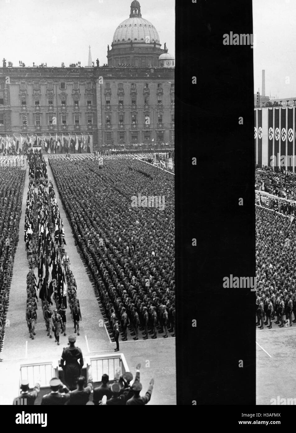 Hitler-Jugend-Rallye in den Lustgarten in Berlin, 1936 Stockfoto