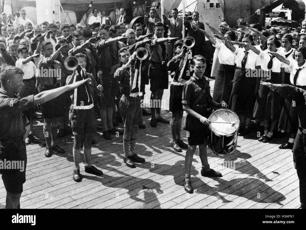 Jugendorganisationen aus Kuba, Mexiko und Spanien in Hamburg, 1935 Stockfoto