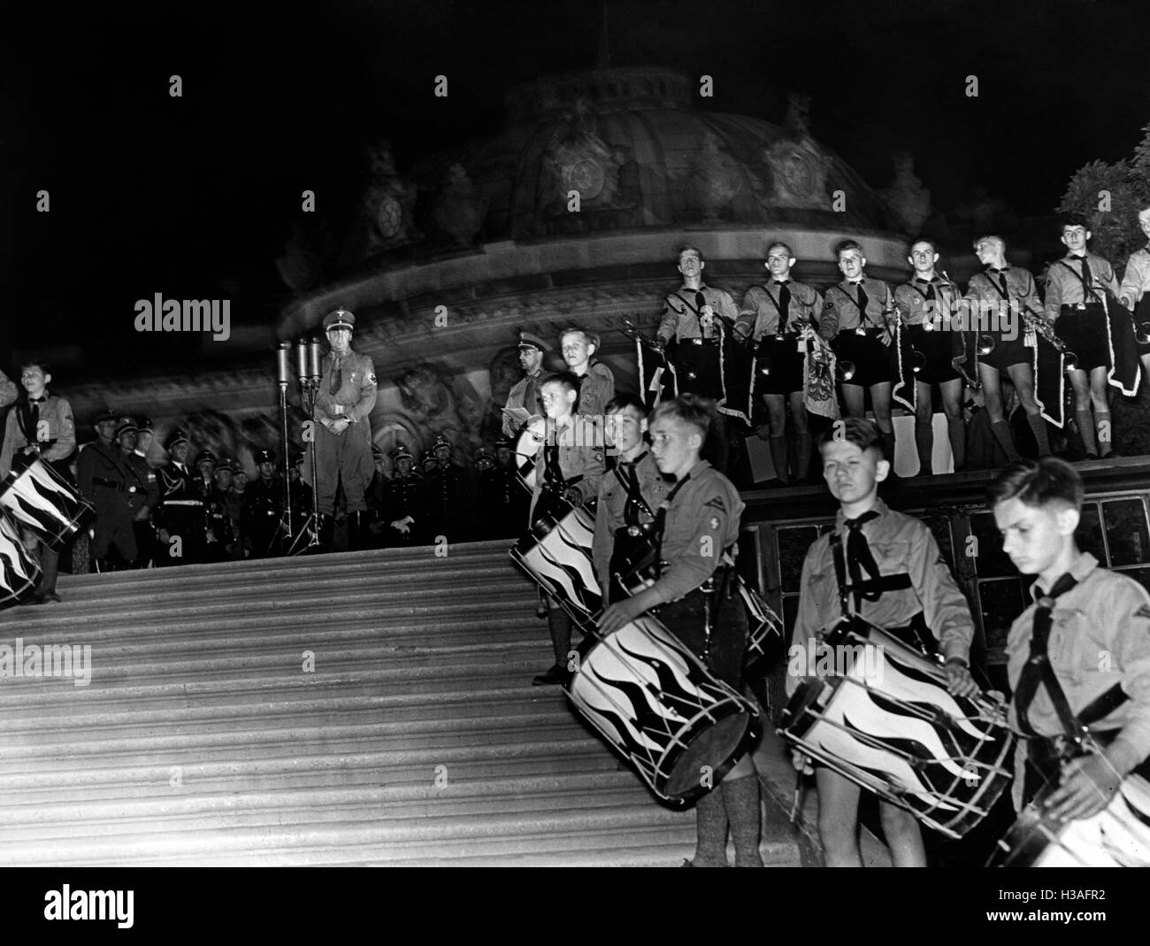 Jungvolk-Mitglieder bei der Gautag der Mark Brandenburg, 1939 Stockfoto