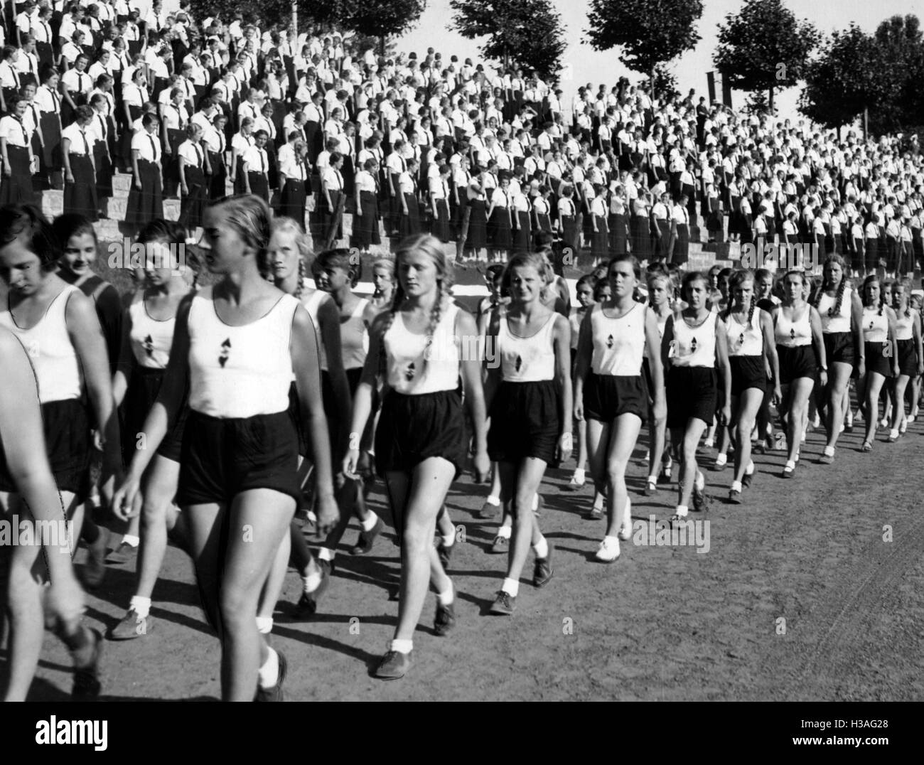 Reich Sportfest des BDM, Berlin 1935 Stockfoto