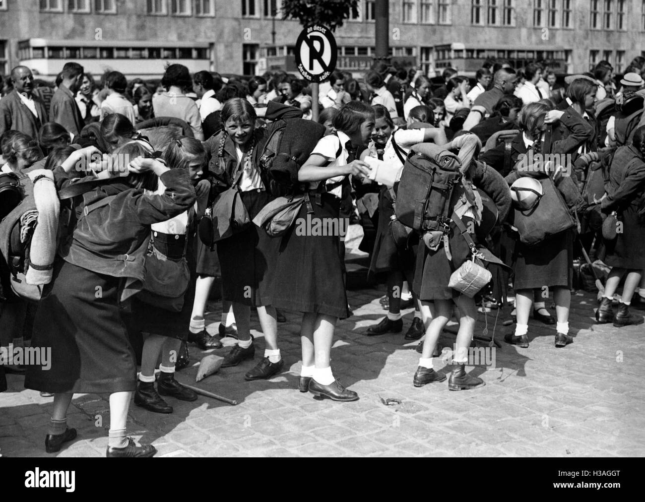 Reise der BDM-Mitglieder an die Ostsee, Berlin 1936 Stockfoto