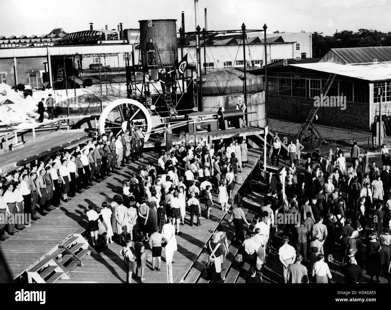 KdF Fabrik spielen in der Berliner Siemens-Werke, 1934 Stockfoto