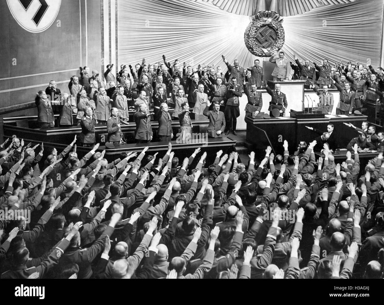 Reichstagssitzung an der Berliner Kroll-Oper, 1941 Stockfoto