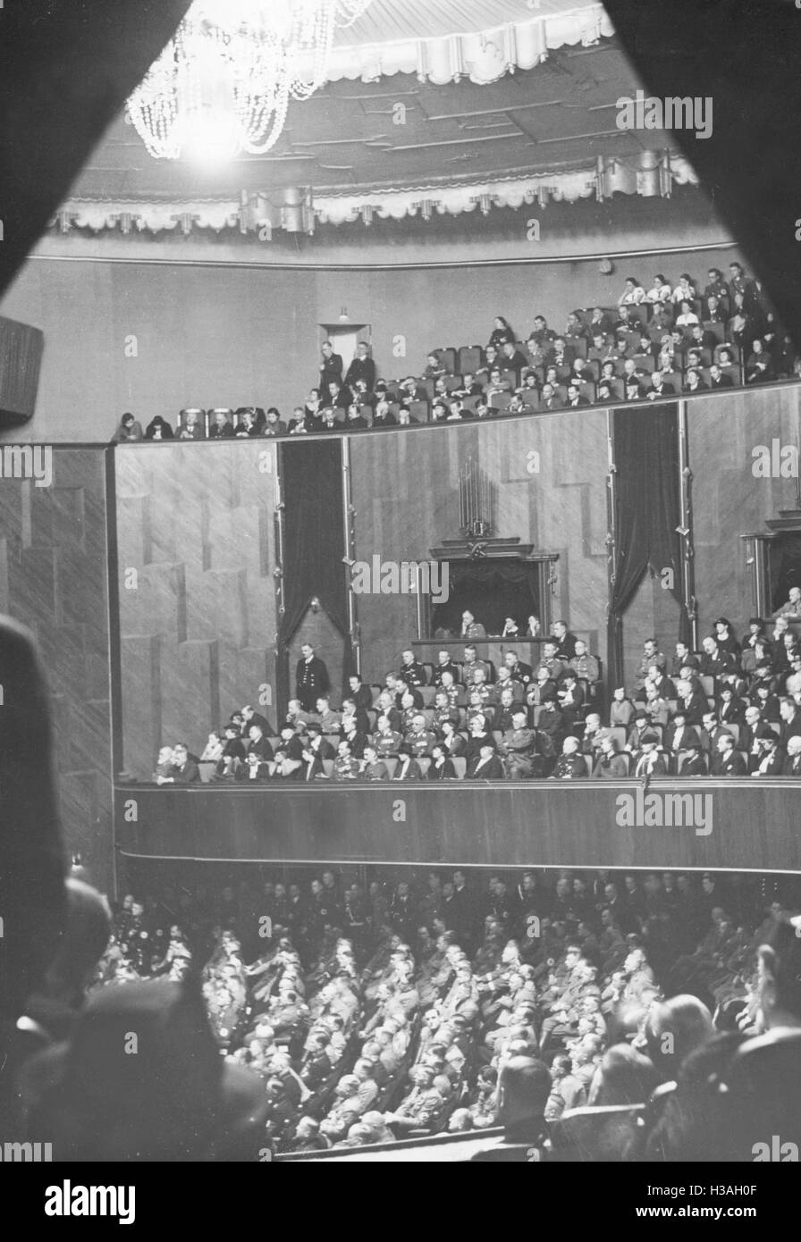 Plenum des Reichstags in der Berliner Krolloper, 1937 Stockfoto