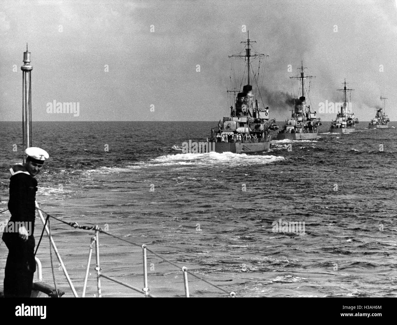 Zerstörer-Flottille der Kriegsmarine, 1939 Stockfoto