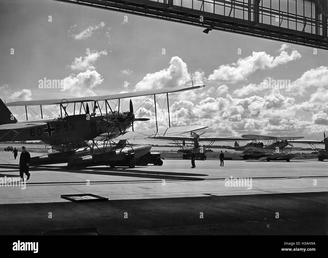 Flugplatz der Naval Air Force, 1940 Stockfoto