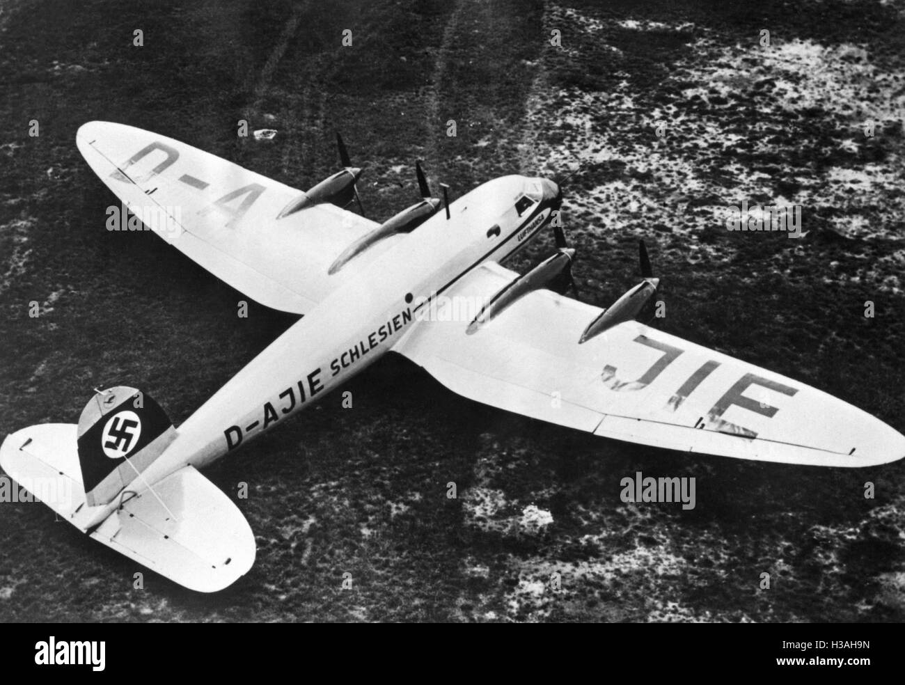 Lufthansa-Maschine, 1937 Stockfoto