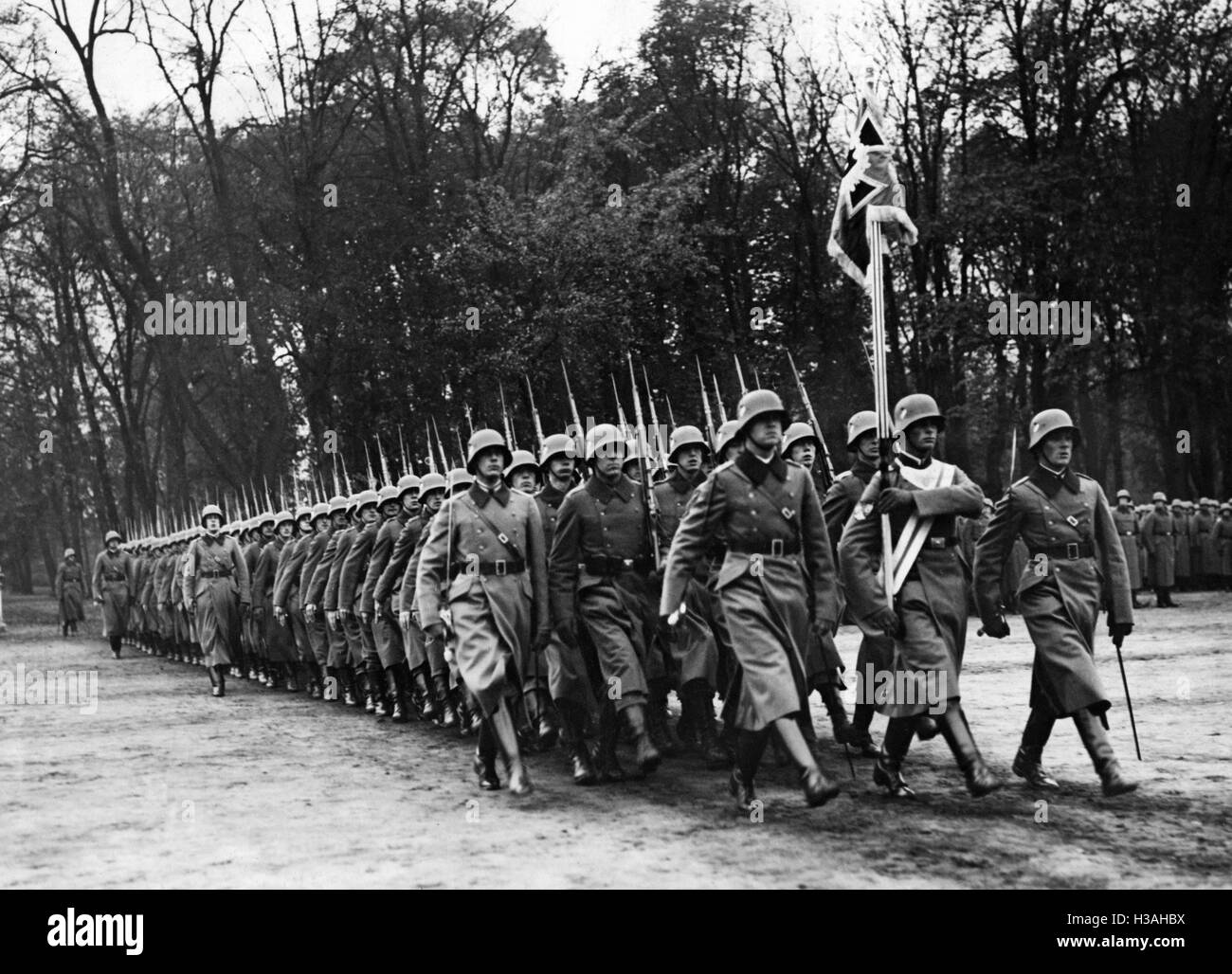 Marsch für die Vereidigung in Potsdam, 1938 Stockfoto