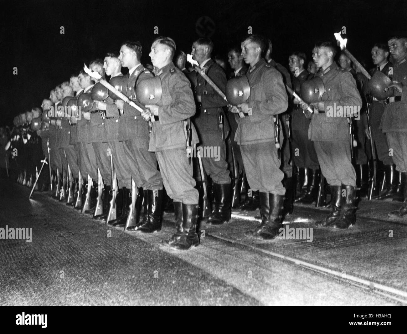 Große Tattoo bei der Nazi Party Rally in Nürnberg, 1937 Stockfoto