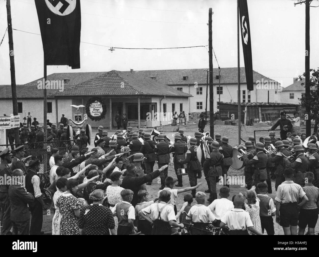 Eröffnung des Luft-Kriegsschule im Wildpark-Werder, 1936 Stockfoto