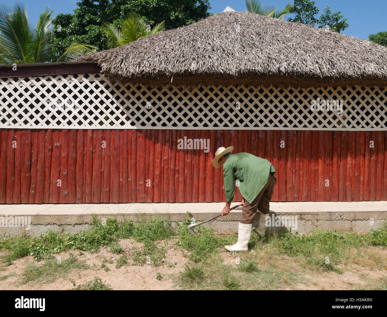 Lässige Leben in Kuba, einfache Leute nicht einfach Leben. Stockfoto
