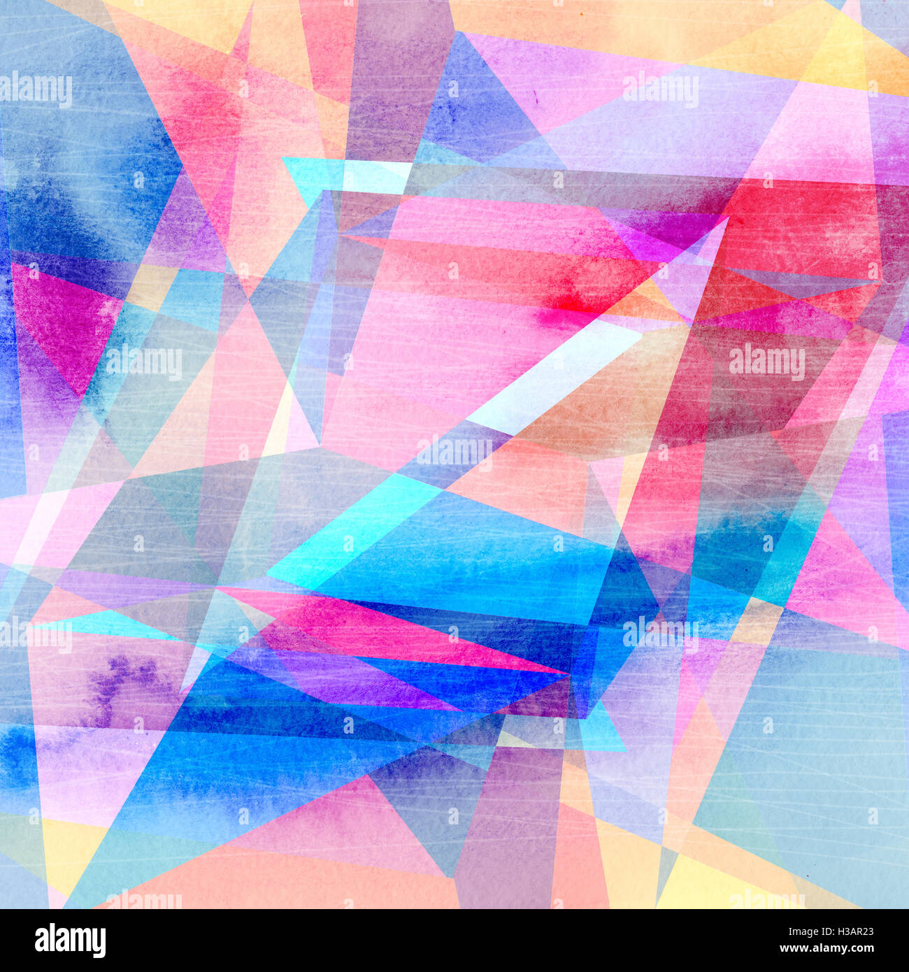 Aquarell abstrakt farbigen Hintergrund mit phantastischen Elementen. Hintergrund für die Design-Vorlage. Stockfoto