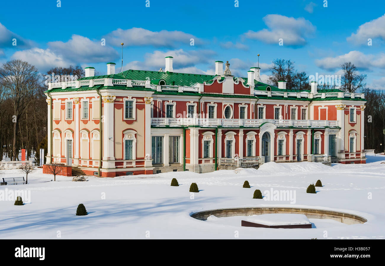 Kadriorg - der königliche Palast im Stil Barock in Tallinn Stockfoto