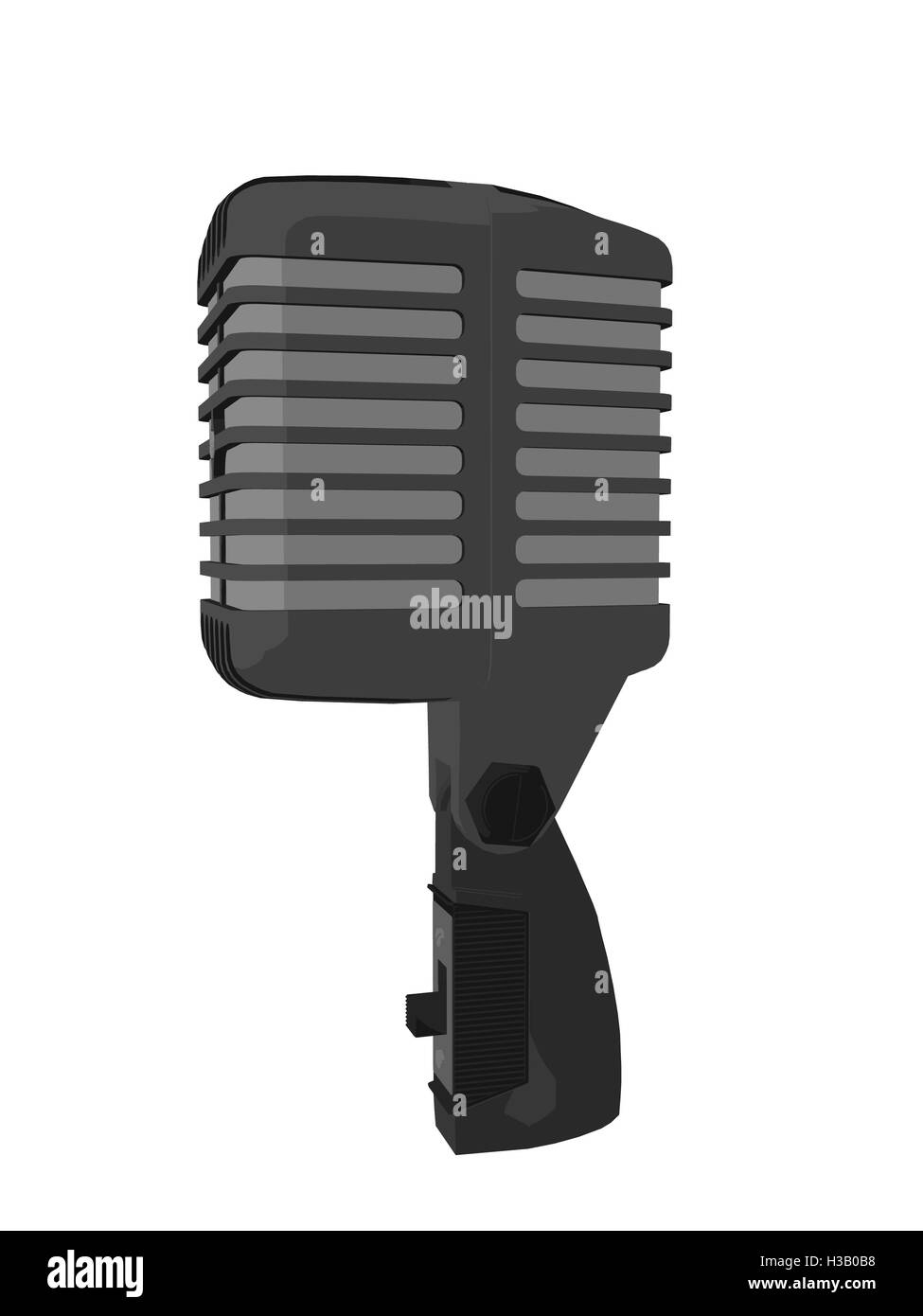 Mikrofon-Illustration Stockfoto