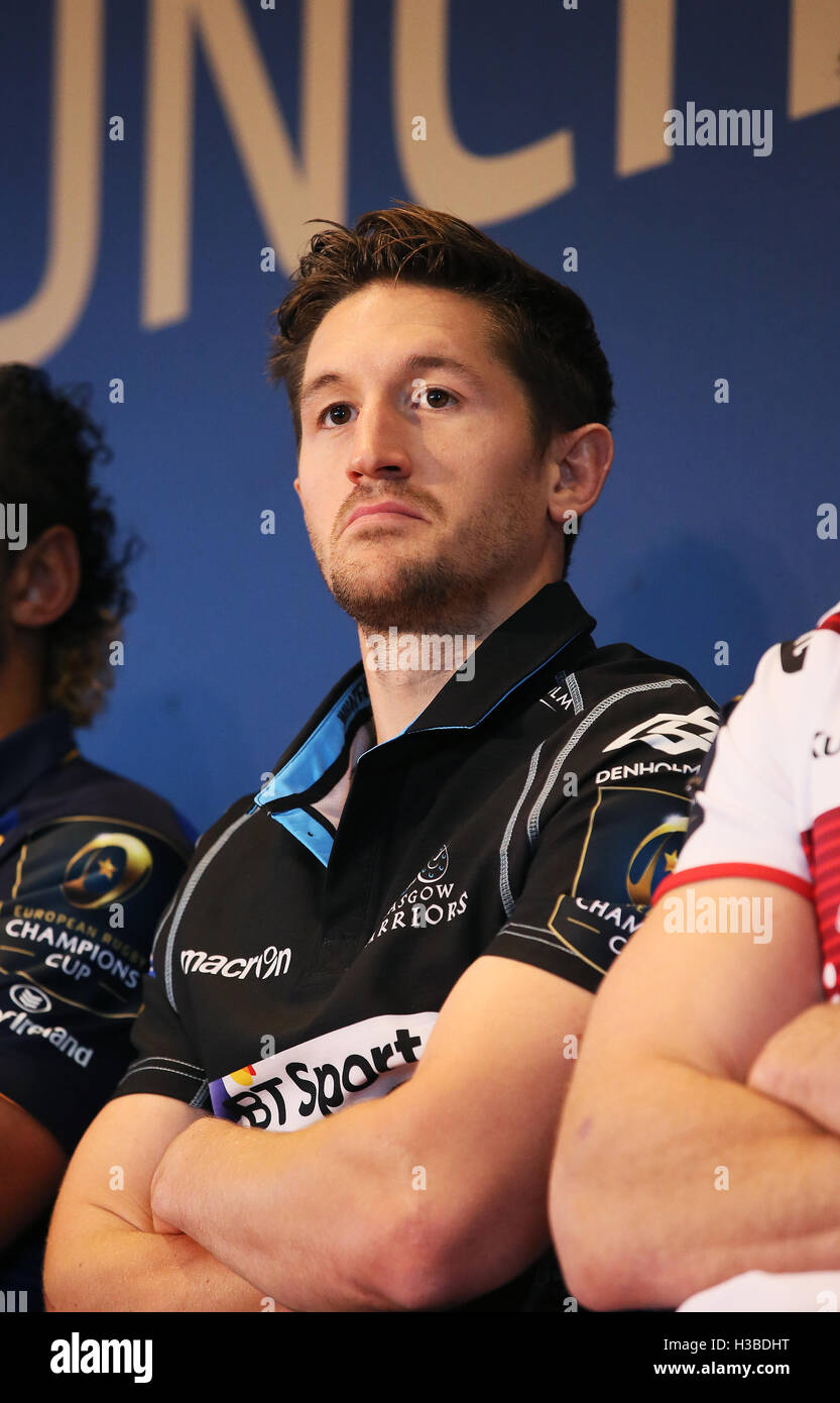 Glasgow Warriors Henry Pyrgos während der European Rugby Champions Cup/Challenge Cup-Turniere starten Pro 12 Clubs in Dublin Convention Centre, Irland. PRESSEVERBAND Foto. Bild Datum: Mittwoch, 5. Oktober 2016. Bildnachweis sollte lauten: Brian Lawless/PA Wire. Einschränkungen: Nur zur redaktionellen Verwendung, nicht für kommerzielle Zwecke ohne vorherige Genehmigung kontaktieren Sie PA Bilder für weitere Informationen: Tel: + 44 (0) 115 8447447. Stockfoto