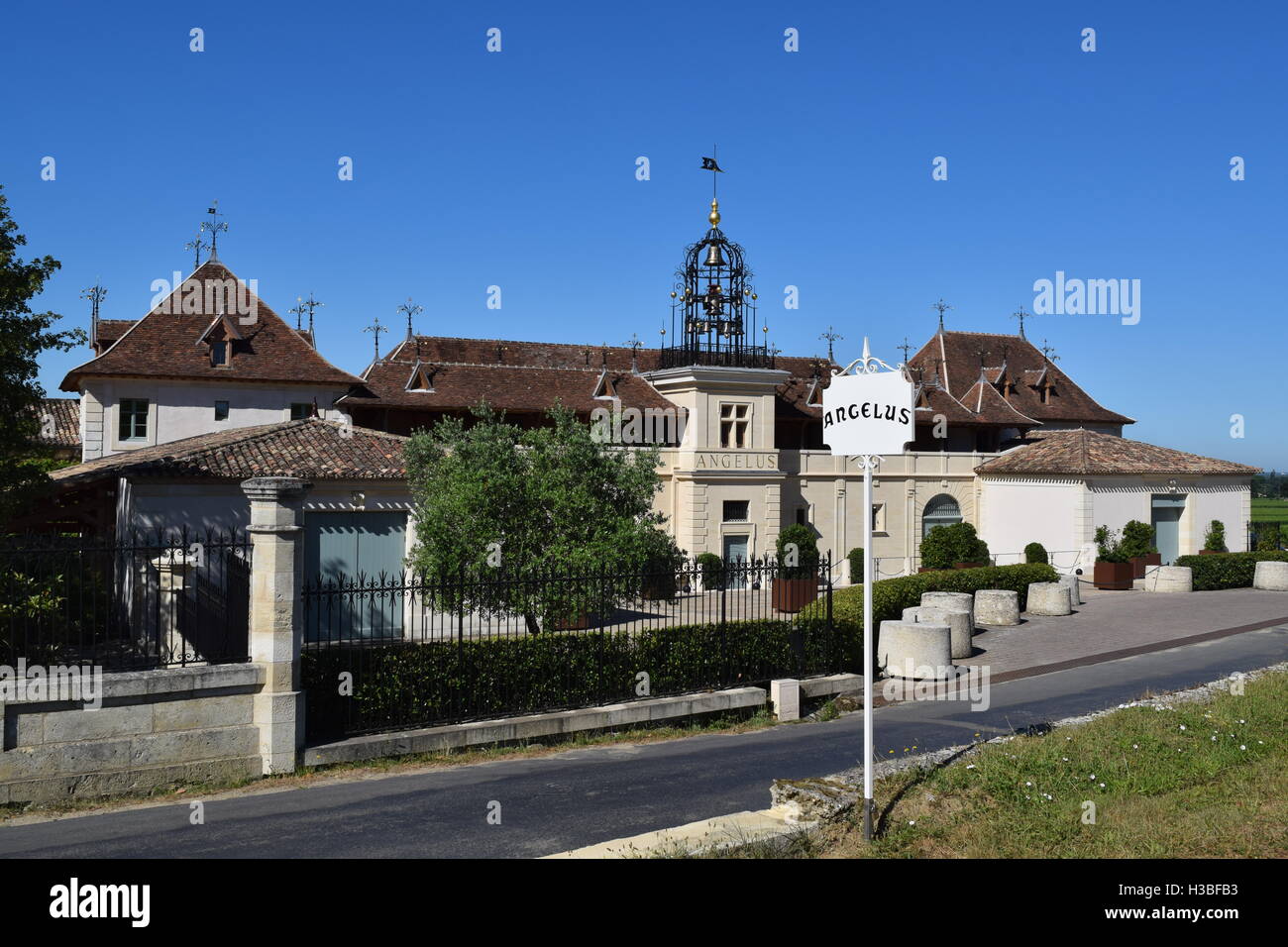 Châteaux Angelus in St. Emilion, Bordeaux, Frankreich Stockfoto