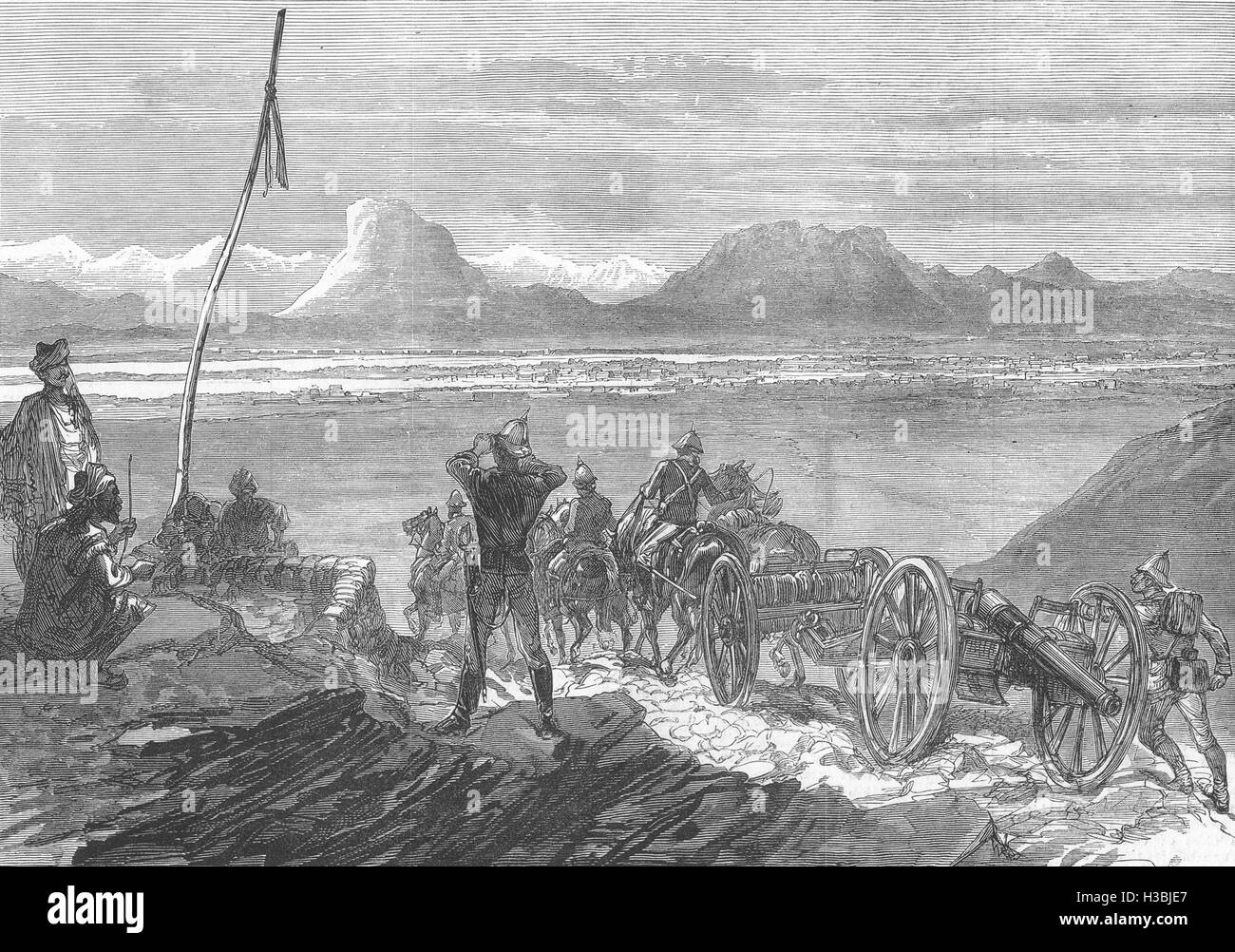 AFGHANISTAN die afghanischen Krieg ein erster Blick auf Kandahar 1879. Der illustrierte London News Stockfoto