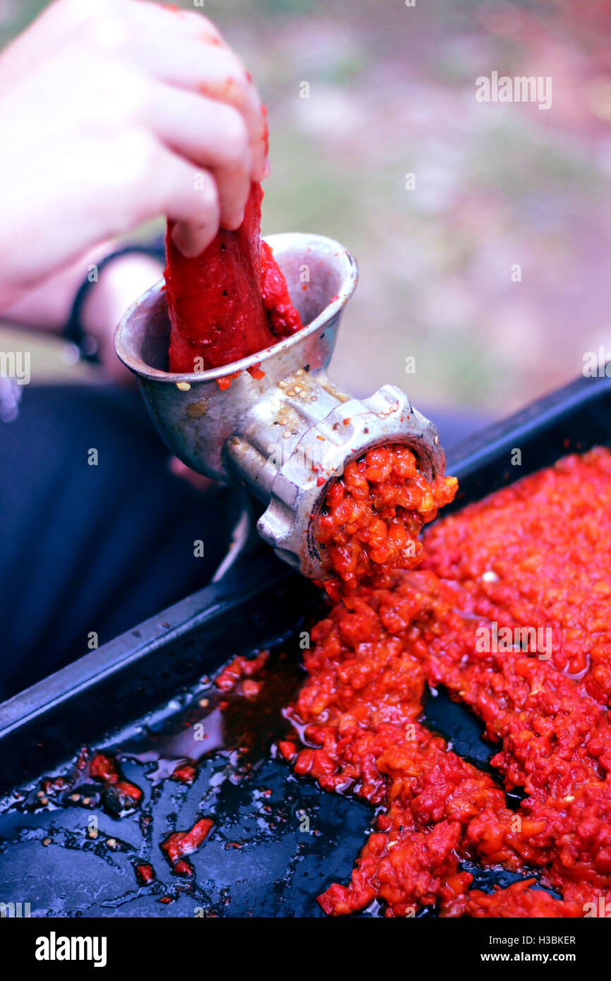 Mühle-Paprika Stockfoto