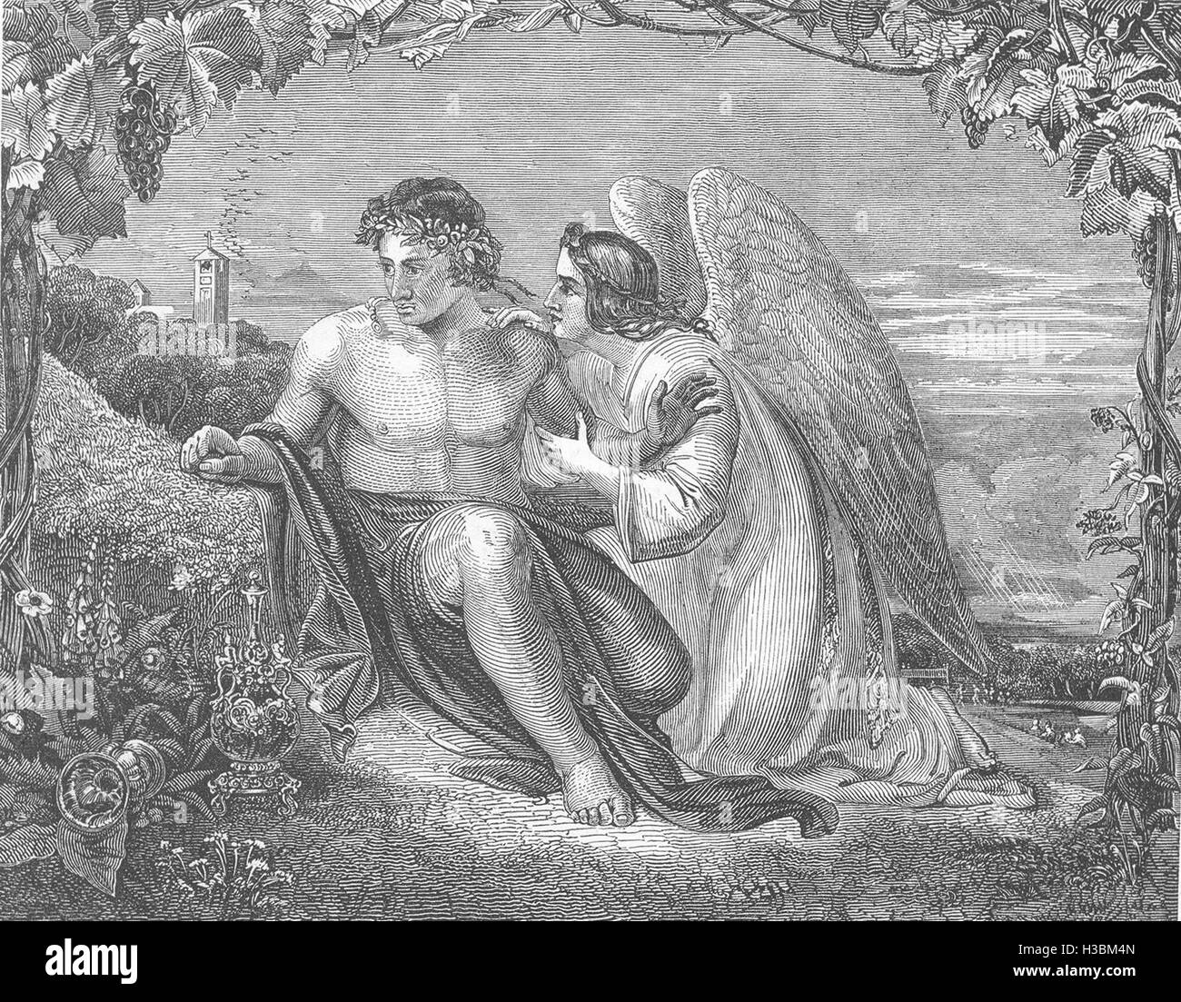 Bildung-Ausstellung der königlichen Akademie der erwachte gewissen 1849. Der illustrierte London News Stockfoto