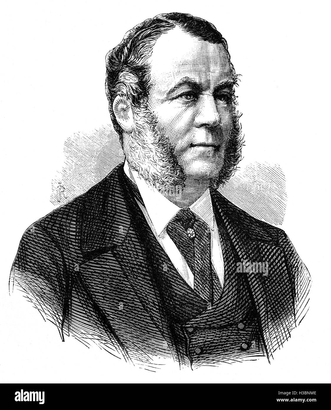 Charles Henry Gordon-Lennox, 6. Duke of Richmond, war (1818-1903), ein britischer konservativer Politiker. War er Vorsitzender der Royal Commission on Wasserversorgung im Jahre 1869, dem Schluss, dass gab es eine Notwendigkeit für irgendeine Art von Gesamtplanung der Wasserversorgung für den Hausgebrauch. Stockfoto