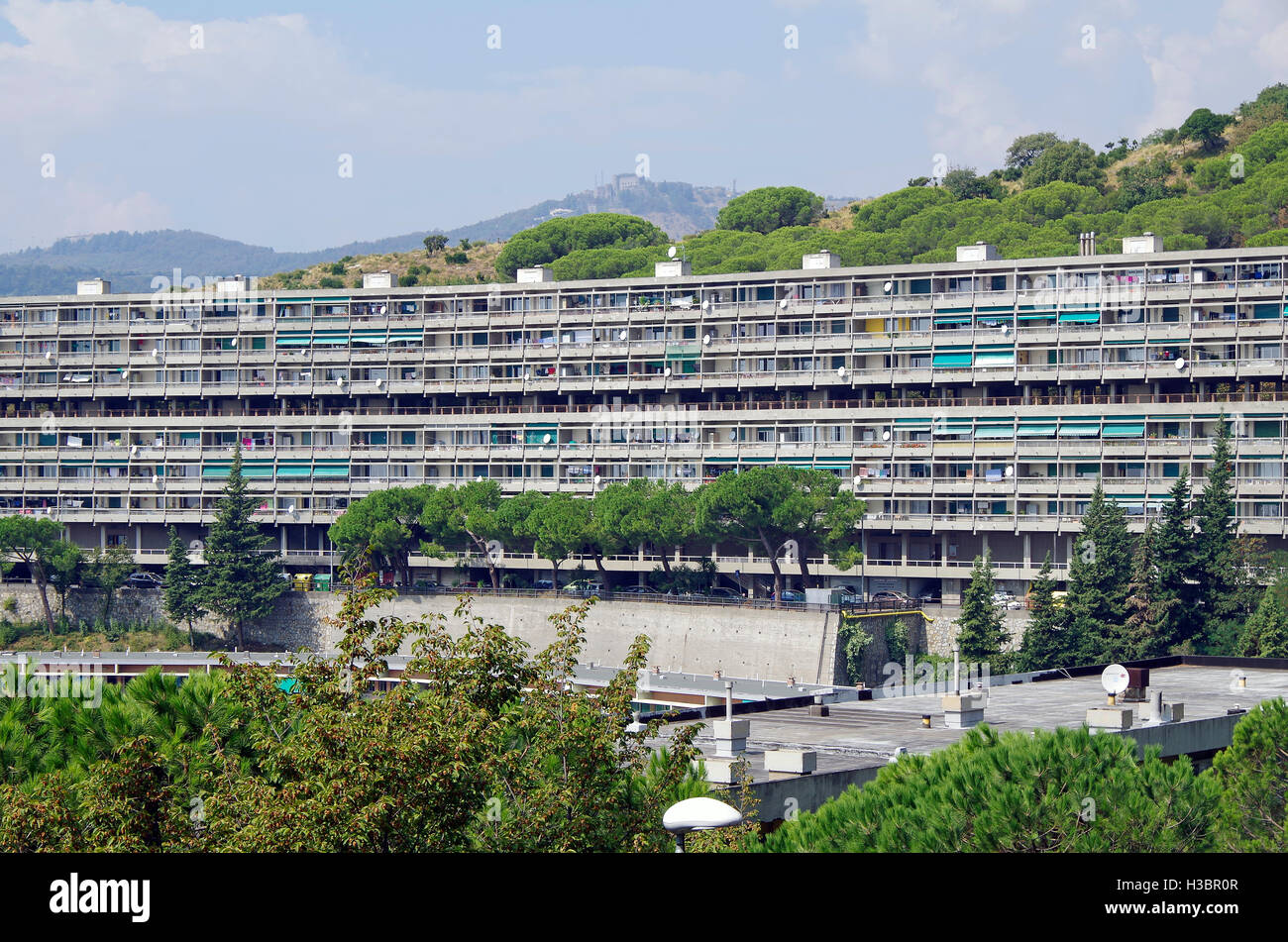 Genua, Genua, Italien. Biscione Housing development Stockfoto