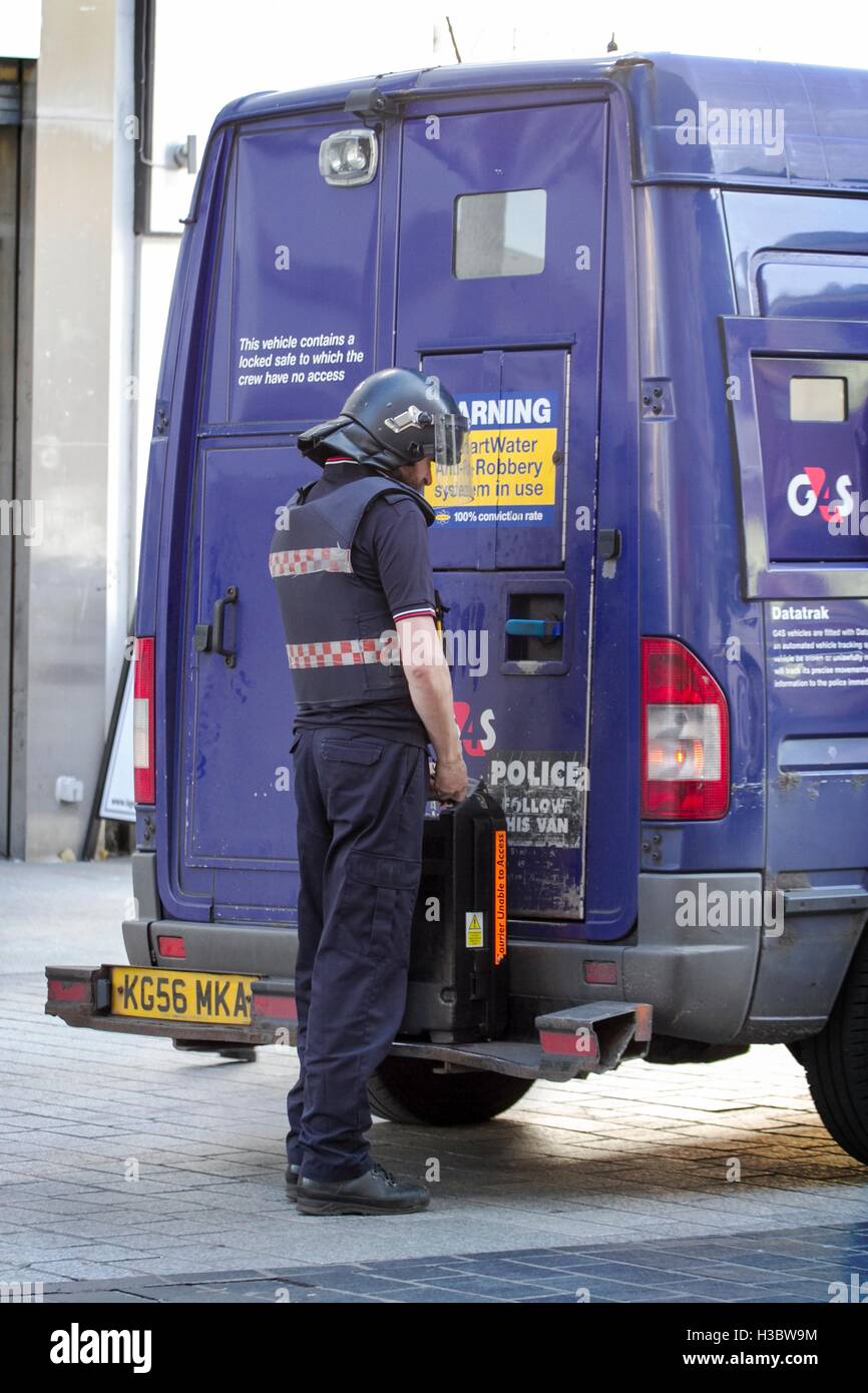 G4S Geld Inkassodienstleistungen in Liverpool, Merseyside, UK Stockfoto