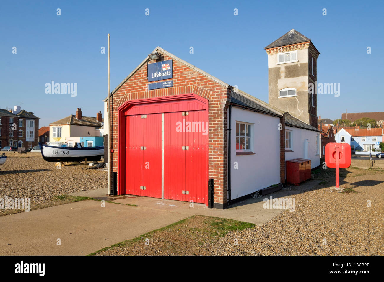 Aldeburgh alte Lifeboat Station, Aldeburgh, Suffolk, England, UK Stockfoto