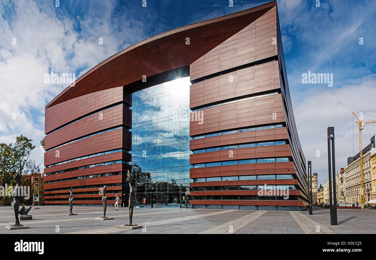 Nationales Forum Musik (Narodowe Forum Muzyki) auf dem Freiheitsplatz, Wroclaw, Polen, Europa Stockfoto