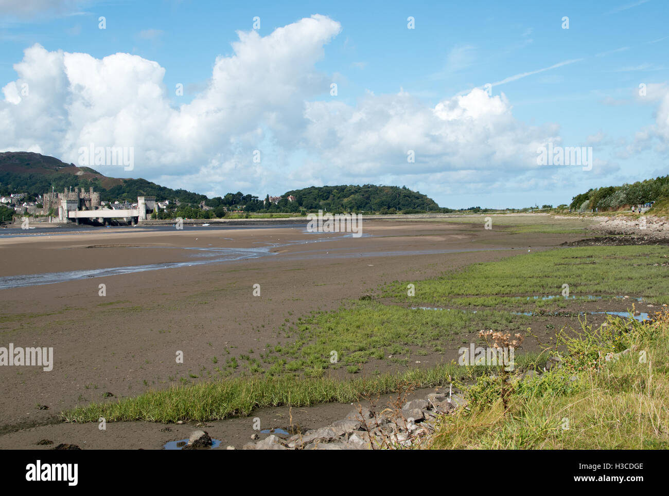 Flusses Conwy in Nordwales Conwy Stockfoto