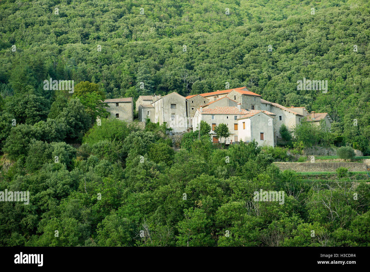 Hillside villa Stockfoto