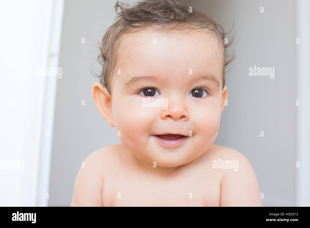 Baby, Lächeln, Porträt Stockfoto